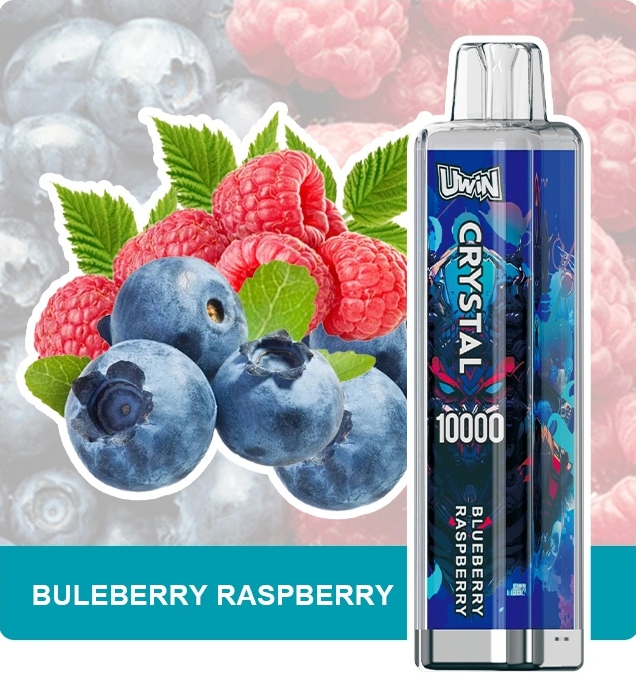 Uwin Crystal 10000 Puffs Vape - توت العليق الأزرق: نكهة فاخرة وتجربة تدوم طويلاً